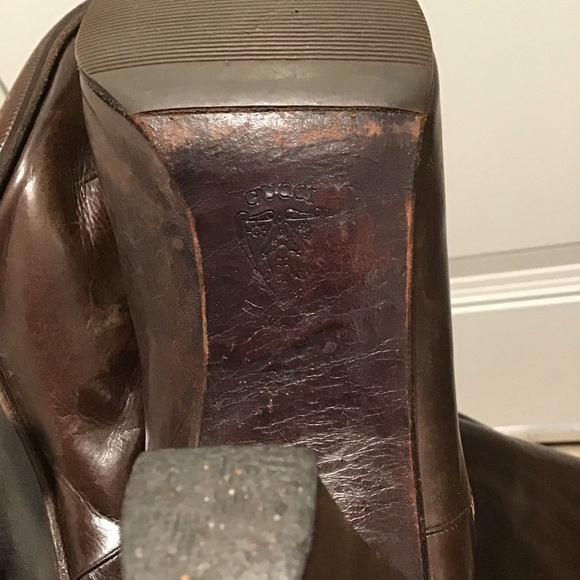 GUCCI Leather Vintage Boots Italy SZ 37/US 7 Made in Italy SN: 0047 313 103 37 - Picture 11 of 16